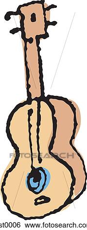 Stock Illustration - A guitar. Fotosearch