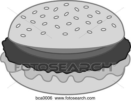 A hamburger View Large Illustration Stock Illustration - A hamburger. Fotosearch
