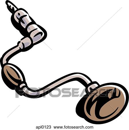 A hand drill Drawing | apl0123 | Fotosearch