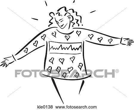A happy woman View Large Illustration Stock Illustration - A happy woman. Fotosearch