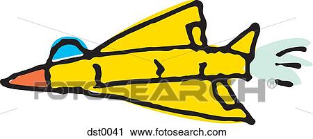 Clip Art - A jet. Fotosearch