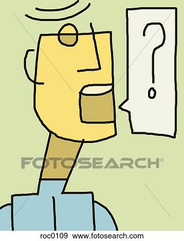 A man asking a question View Large Illustration Stock Illustration - A man asking a question. Fotosearch