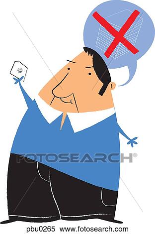 A man holding a diskette instead of a stack of papers View Large Illustration Stock Illustration - A man holding a diskette instead of a stack of papers. Fotosearch