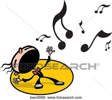A man singing View Large Illustration Stock Illustration - A man singing. Fotosearch