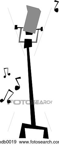 A microphone View Large Illustration Stock Illustration - A microphone. Fotosearch