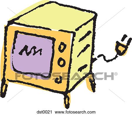 A microwave Clip Art | dst0021 | Fotosearch