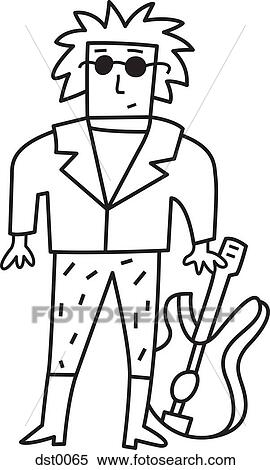 A musician View Large Illustration Stock Illustration - A musician. Fotosearch