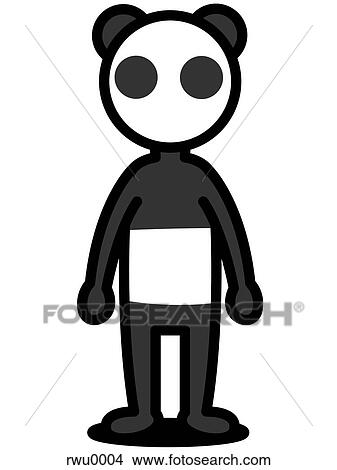 Stock Illustration - A panda. Fotosearch