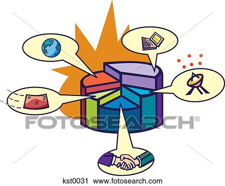 A pie chart View Large Illustration Clip Art - A pie chart. Fotosearch