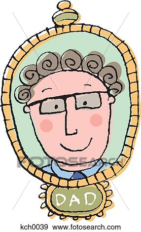Stock Illustration - A plaque of a father. Fotosearch