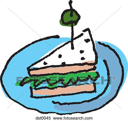 Stock Illustration - A sandwich. Fotosearch