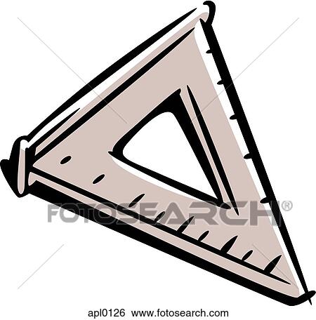 Stock Illustration - A set square. Fotosearch