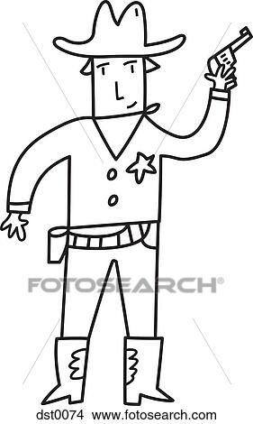 A sheriff View Large Illustration Stock Illustration - A sheriff. Fotosearch