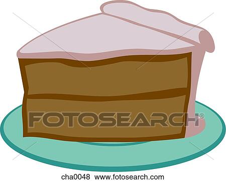 Stock Illustration - A slice of cake. Fotosearch