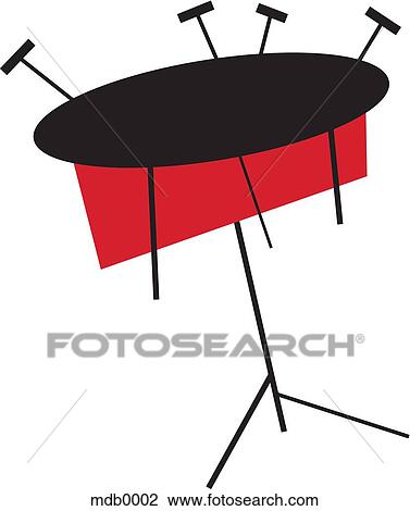 A snare drum View Large Illustration Drawing - A snare drum. Fotosearch