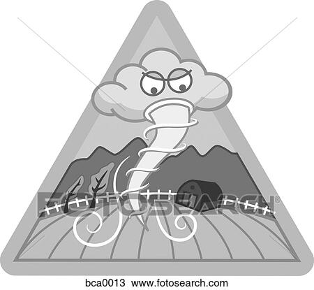 A tornado View Large Illustration Drawing - A tornado. Fotosearch
