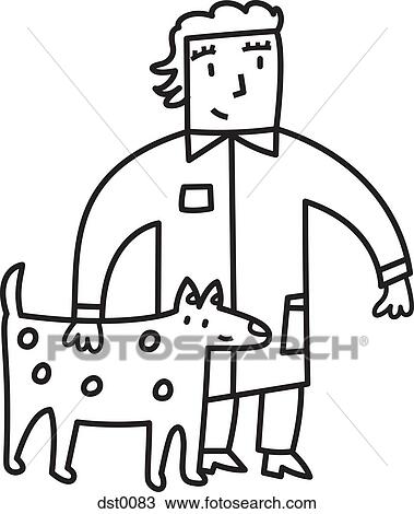 A veterinarian Drawing | dst0083 | Fotosearch