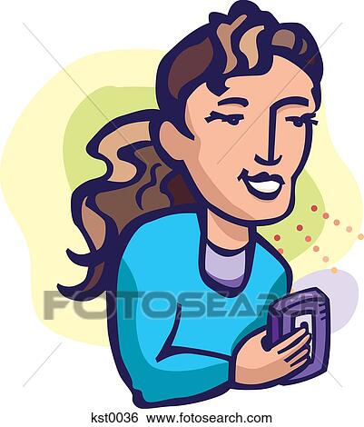 A woman speaking her ideas into a tape recorder View Large Illustration Stock Illustration - A woman speaking her ideas into a tape recorder. Fotosearch