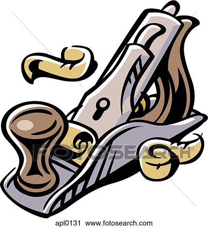 A wood planer View Large Illustration Clip Art - A wood planer. Fotosearch