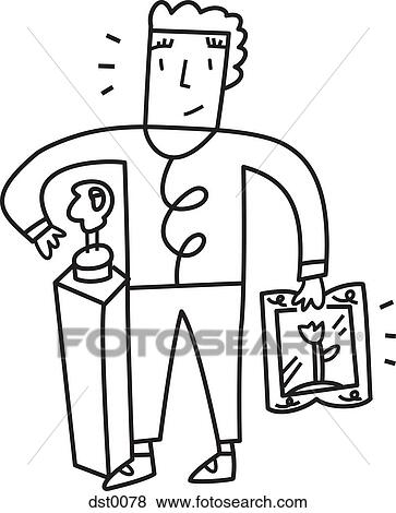 Stock Illustration - An artist. Fotosearch