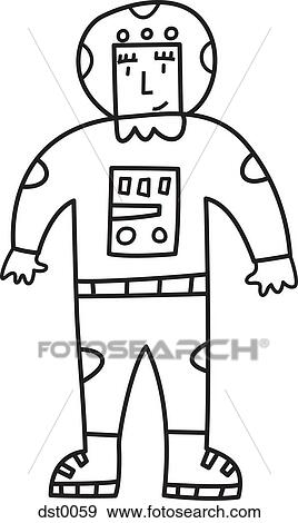 Stock Illustration - An astronaut. Fotosearch
