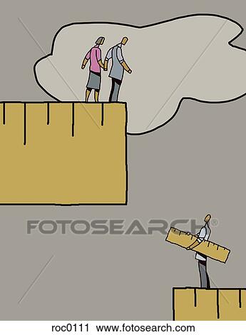 An illustration about therapy with a doctor offering a ruler to a couple View Large Illustration Clip Art - An illustration about therapy with a doctor offering a ruler to a couple. Fotosearch