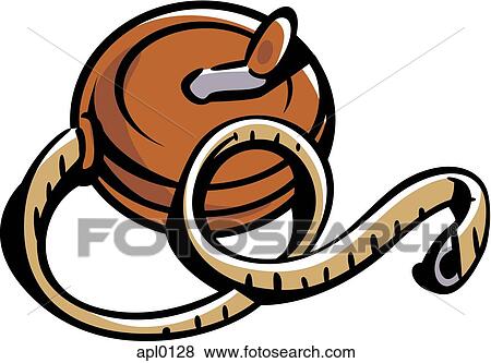 An old fashioned tape measure View Large Illustration Stock Illustration - An old fashioned tape measure. Fotosearch