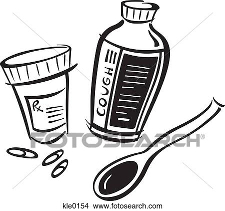 Stock Illustration - Cold and flu medicine. Fotosearch