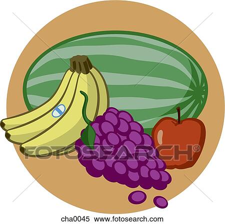 Fresh fruit View Large Illustration Stock Illustration - Fresh fruit. Fotosearch