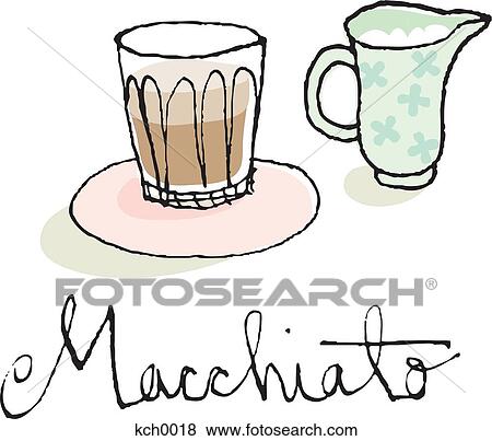 Macchiato View Large Illustration Stock Illustration - Macchiato. Fotosearch