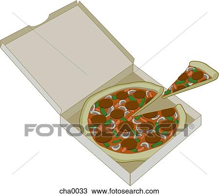 Drawing - Pizza. Fotosearch