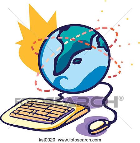 The internet View Large Illustration Clipart - The internet. Fotosearch