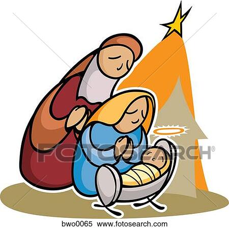The nativity scene View Large Illustration Stock Illustration - The nativity scene. Fotosearch