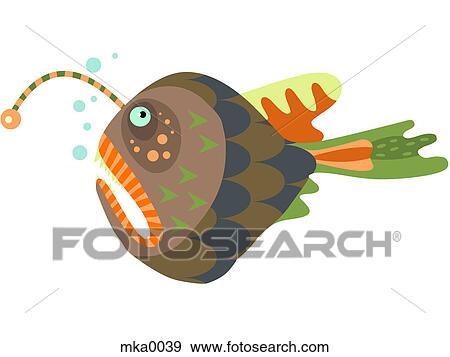 A brown and orange fish View Large Illustration Stock Illustration - A brown and orange fish. Fotosearch