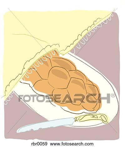 A challah bread covered by a traditional embroidered Shabbat challah cover View Large Illustration Stock Illustration - A challah bread covered by a traditional embroidered Shabbat challah cover. Fotosearch