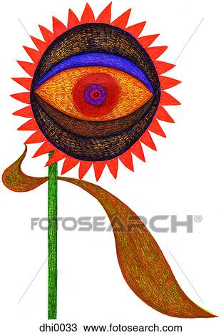 A hand drawn illustration of a flower resembling the letter R View Large Illustration Drawing - A hand drawn illustration of a flower resembling the letter R. Fotosearch