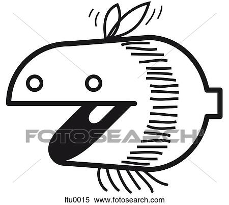 Stock Illustration - A quirky black and white illustration of a bee. Fotosearch