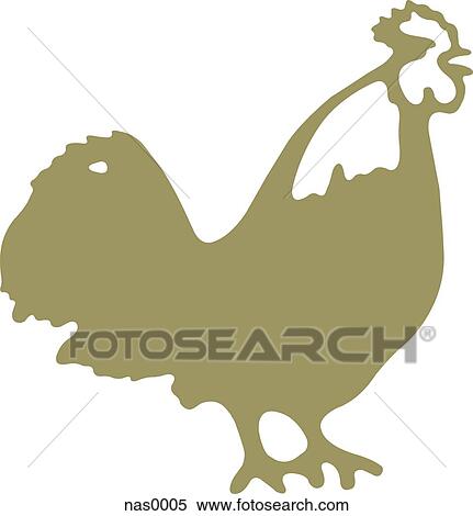 Stock Illustration - A rooster. Fotosearch
