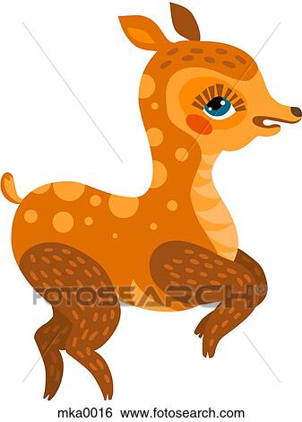 A spotted deer View Large Illustration Stock Illustration - A spotted deer. Fotosearch