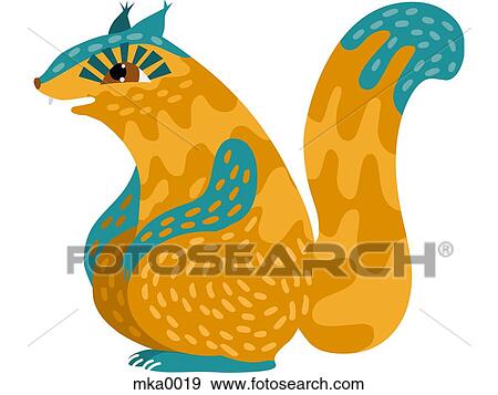 A squirrel View Large Illustration Stock Illustration - A squirrel. Fotosearch