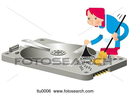 Stock Illustration - An illustration about formatting a computer. Fotosearch