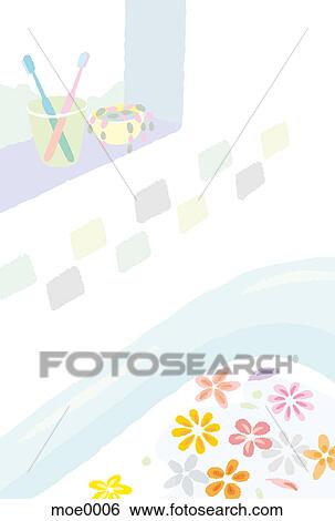 Stock Illustration - A bathroom. Fotosearch