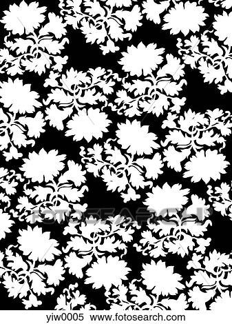 Stock Illustration - A black and white pattern. Fotosearch