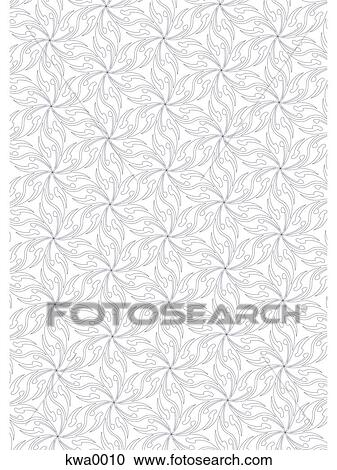A blue repeating pattern View Large Illustration Clipart - A blue repeating pattern. Fotosearch