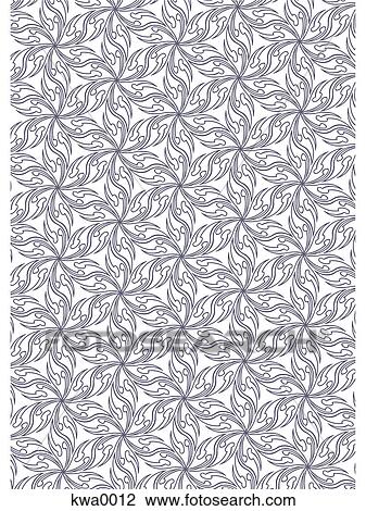 A blue repeating pattern View Large Illustration Drawing - A blue repeating pattern. Fotosearch