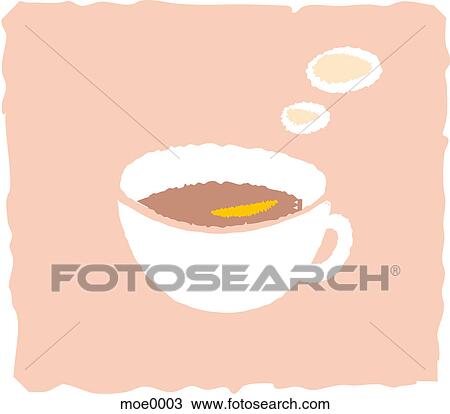 A cup of tea Drawing moe0003 Fotosearch