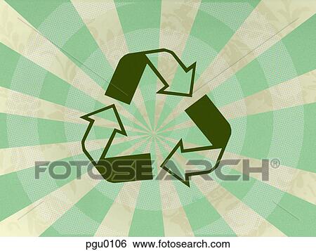 A green recycling symbol View Large Illustration Stock Illustration - A green recycling symbol. Fotosearch
