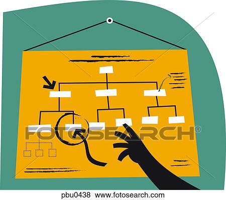 A hand pointing to a chart View Large Illustration Stock Illustration - A hand pointing to a chart. Fotosearch