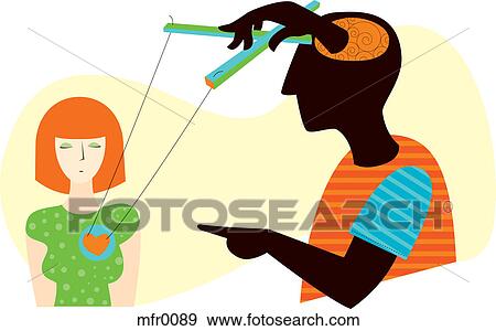 A heart on puppet strings View Large Illustration Stock Illustration - A heart on puppet strings. Fotosearch