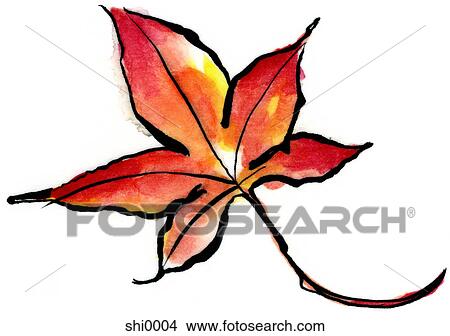 A leaf View Large Illustration Stock Illustration - A leaf. Fotosearch